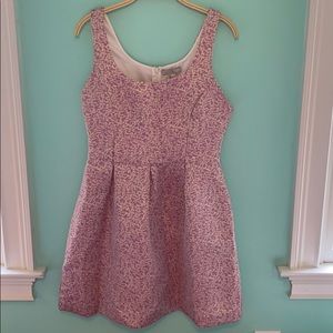 Pink and gold mini dress